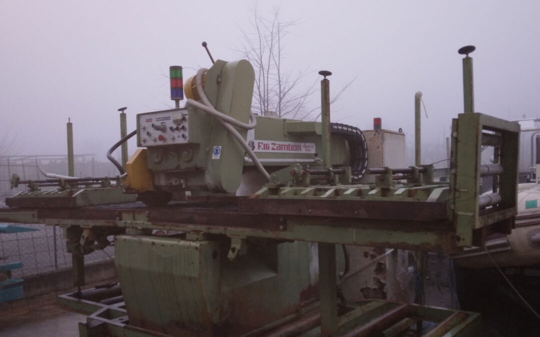 Used single-disc horizontal cross-cutting machine’s F.lli Zambon model ARI